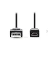 Καλώδιο USB 2.0 A αρσενικό σε Mini 5-pin αρσενικό 1.5m USB0012