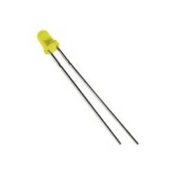 Λυχνία LED 3mm κίτρινο 9mcd (B/P) LED30002