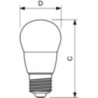 Λάμπα led σφαιρική  10W E27 G45 2700Κ EUROLAMP