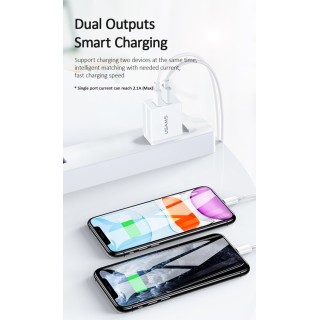 Universal φορτιστής USB 1A σε λευκό χρώμα