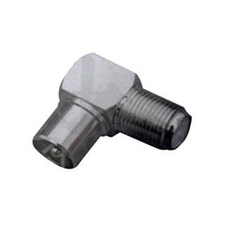 Αντάπτορας F θηλυκό σε RF αρσενικό γωνία ΓΕΝΙΚΗΣ ΧΡΗΣΗΣ TYPEF0005