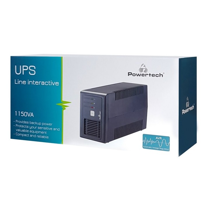 POWERTECH UPS Line Interactive PT-1150LI, 1150VA, 690W  UPS0001