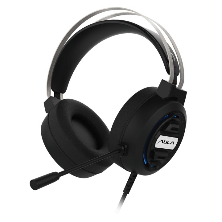 AULA gaming headset Mountain S603, RGB, 3.5mm, 50mm, μαύρο
