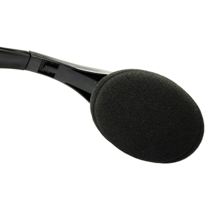 Headphones με μικρόφωνο PT-734 105dB, 40mm, 3.5mm, 1.8m, μαύρο