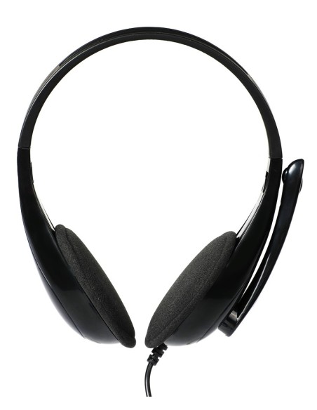 Headphones με μικρόφωνο PT-734 105dB, 40mm, 3.5mm, 1.8m, μαύρο  PT-734