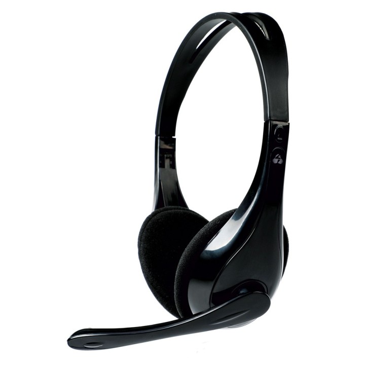 Headphones με μικρόφωνο PT-734 105dB, 40mm, 3.5mm, 1.8m, μαύρο