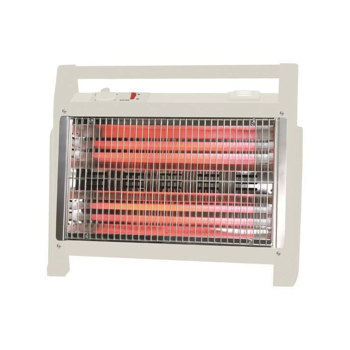 Θερμάστρα χαλαζία λευκή 1600W EUROLAMP