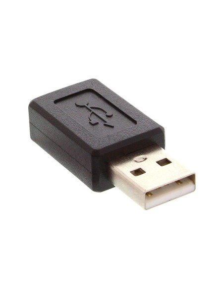 Αντάπτορας USB αρσενικός σε USB Micro θηλυκό μαύρο ΓΕΝΙΚΗΣ ΧΡΗΣΗΣ AUSB0001