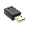 Αντάπτορας USB αρσενικός σε USB Micro θηλυκό μαύρο ΓΕΝΙΚΗΣ ΧΡΗΣΗΣ AUSB0001