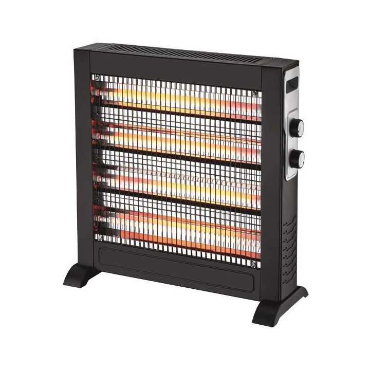 Θερμάστρα χαλαζία λευκή 2800W μαύρη SLIM EUROLAMP EUROLAMP 300-41402