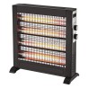 Quartz heater white 2800W black SLIM EUROLAMP