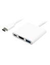 Αντάπτορας Type-C σε HDMI + Type-C + USB 3.0 4K, λευκό ΓΕΝΙΚΗΣ ΧΡΗΣΗΣ ATYPEC0001