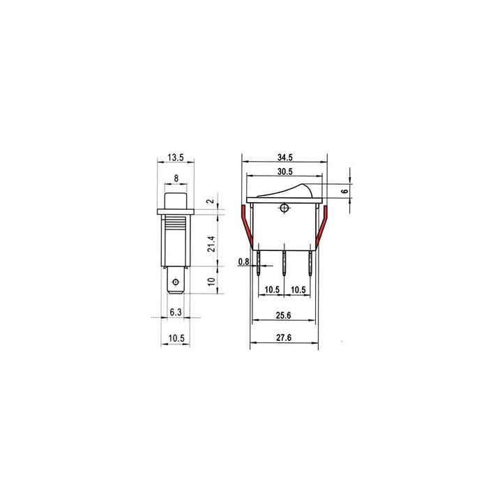 copy of Διακόπτης μεσαίος 3 επαφών ON-OFF με λαμπάκι για συσκεύες ΓΕΝΙΚΗΣ ΧΡΗΣΗΣ