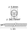 Καλώδιο σπιράλ μαύρο για φωτισμό 2x0.75mm 4m ΓΕΝΙΚΗΣ ΧΡΗΣΗΣ ΓΕΝΙΚΗΣ ΧΡΗΣΗΣ KALS0001B