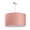 Κρεμαστό φωτιστικό με καπέλο ρόζ και καλώδιο με ροζέτα