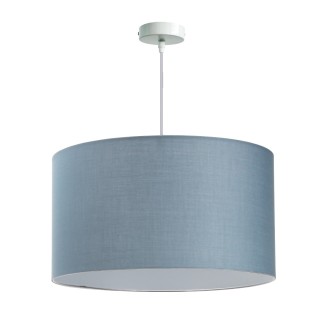 Κρεμαστό φωτιστικό με καπέλο μπλέ και καλώδιο με ροζέτα ΓΕΝΙΚΗΣ ΧΡΗΣΗΣ PKM0001BL