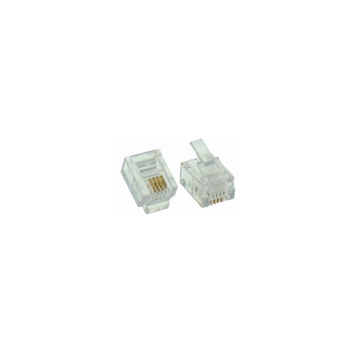 Βύσμα (κλίψ) τηλεφωνικού καλωδίου RJ11 αγγλικού τύπου ΓΕΝΙΚΗΣ ΧΡΗΣΗΣ RJ1101G