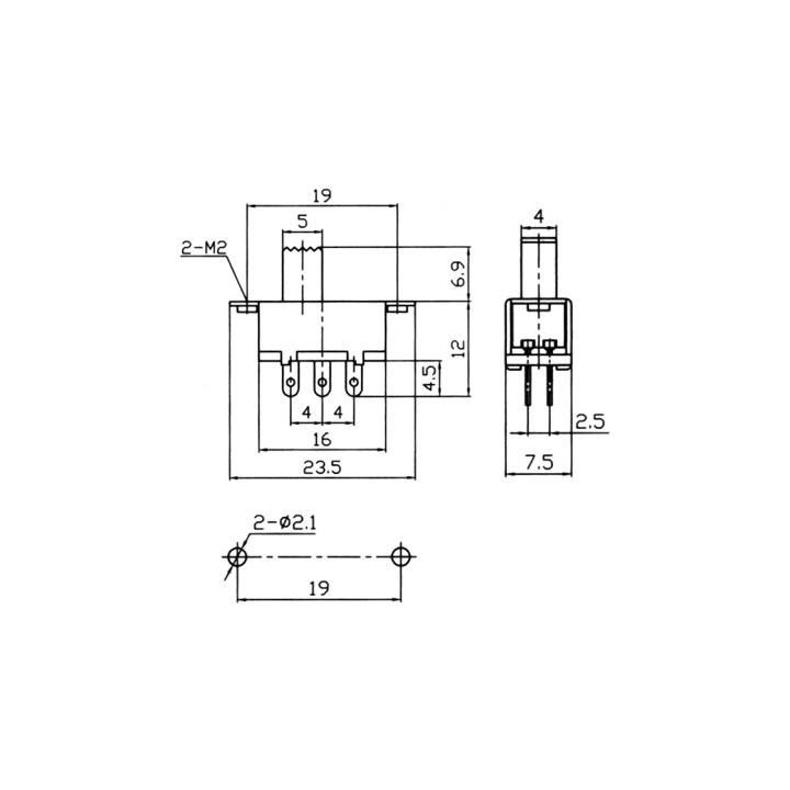Διακόπτης συρόμενος 6 επαφών ON- ON για συσκεύες ΓΕΝΙΚΗΣ ΧΡΗΣΗΣ ΓΕΝΙΚΗΣ ΧΡΗΣΗΣ DIMS0001