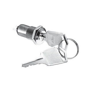 Διακόπτης με κλειδί χωνευτός 2 επαφών ON-OFF Φ12 για συσκεύες ΓΕΝΙΚΗΣ ΧΡΗΣΗΣ