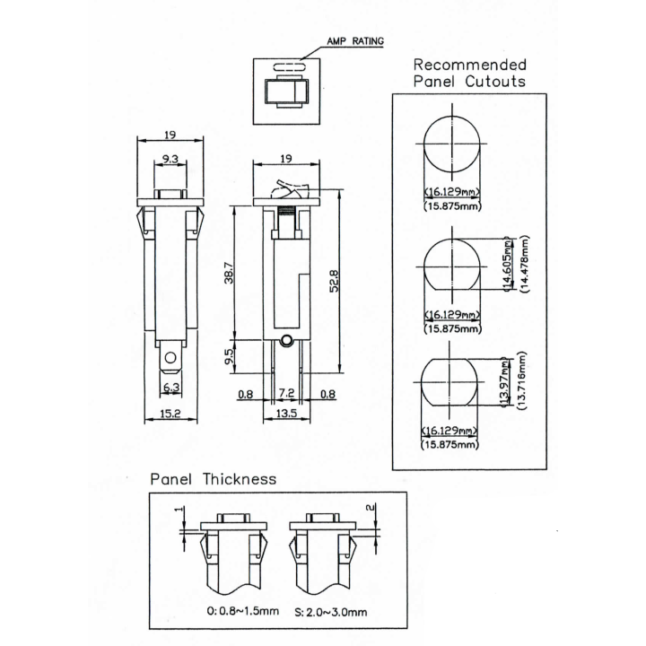 copy of Διακόπτης με κλειδί χωνευτός 2 επαφών ON-OFF Φ12 για συσκεύες ΓΕΝΙΚΗΣ ΧΡΗΣΗΣ