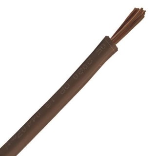 Καλώδιο NYA καφέ H07V-R 1x6mm2 ΓΕΝΙΚΗΣ ΧΡΗΣΗΣ NYA0106BR