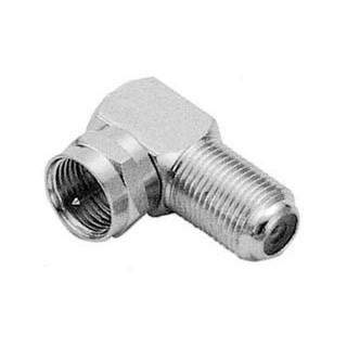 Αντάπτορας F θηλυκό σε F αρσενικό γωνία ΓΕΝΙΚΗΣ ΧΡΗΣΗΣ TYPEF0005M