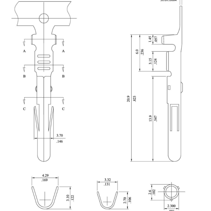 copy of Χάλκινος ακροδέκτης οπής χωρίς μόνωση Φ8.4mm ΓΕΝΙΚΗΣ ΧΡΗΣΗΣ