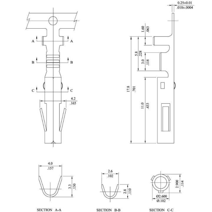 copy of Χάλκινος ακροδέκτης οπής χωρίς μόνωση Φ8.4mm ΓΕΝΙΚΗΣ ΧΡΗΣΗΣ