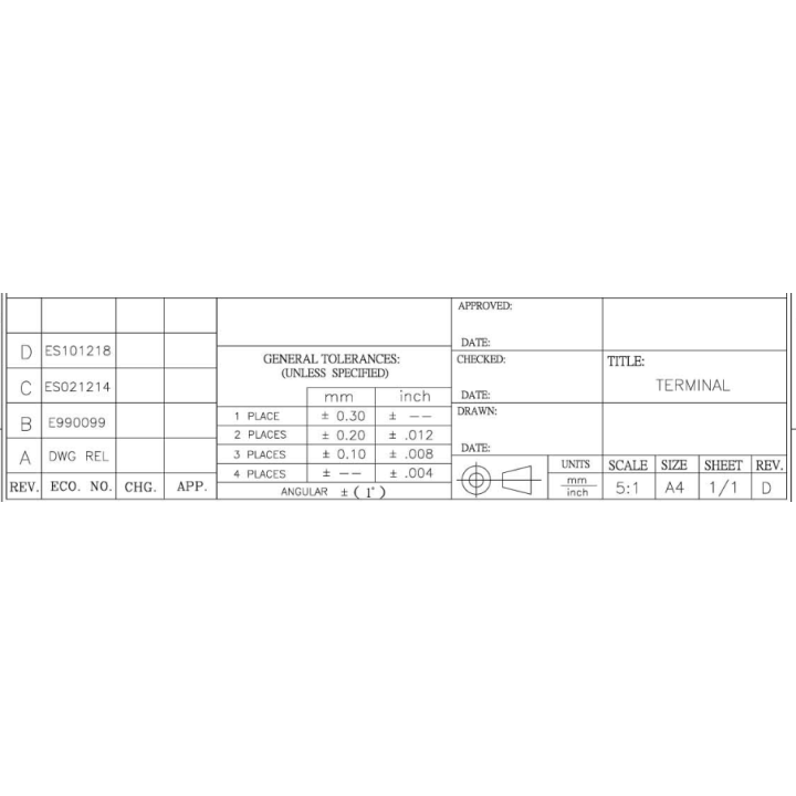 copy of Χάλκινος ακροδέκτης οπής χωρίς μόνωση Φ8.4mm ΓΕΝΙΚΗΣ ΧΡΗΣΗΣ