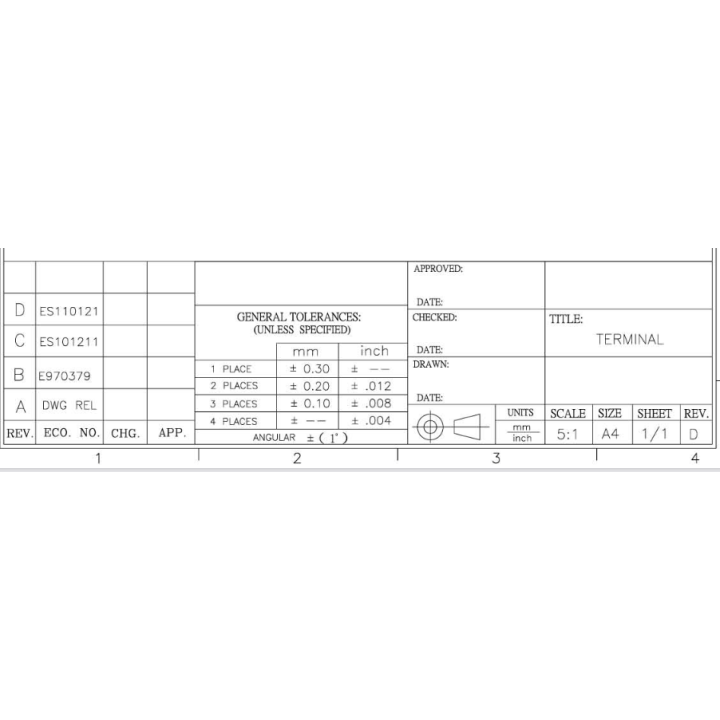 Ακροδέκτης αρσενικός γυμνός καλωδίου χωρίς μόνωση για φίσσα πλαστική ΓΕΝΙΚΗΣ ΧΡΗΣΗΣ ΓΕΝΙΚΗΣ ΧΡΗΣΗΣ AKRP0002M