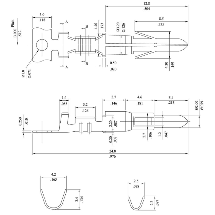 copy of Χάλκινος ακροδέκτης οπής χωρίς μόνωση Φ8.4mm ΓΕΝΙΚΗΣ ΧΡΗΣΗΣ