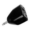 3.5mm Mono male to 2x 3.5mm Mono female adapter