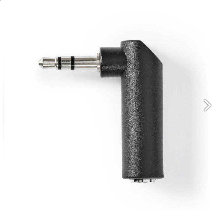 Αντάπτορας γωνιακός 3,5mm stereo αρσενικός σε 3,5mm stereo θηλυκό ΓΕΝΙΚΗΣ ΧΡΗΣΗΣ AJACK3535
