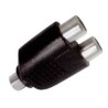 RCA female to 2xRCA stereo female adapter