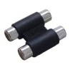 Αντάπτορας 2xRCA θηλυκά σε 2xRCA θηλυκά μαύρα