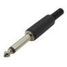 Βύσμα καλωδίου jack 6.35mm αρσενικό mono ΓΕΝΙΚΗΣ ΧΡΗΣΗΣ