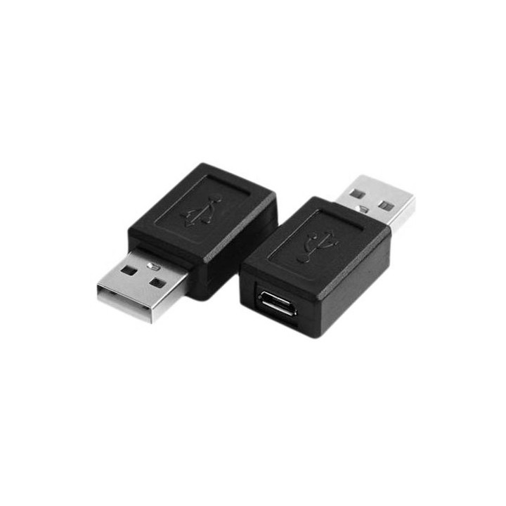 Αντάπτορας USB αρσενικός σε USB Micro θηλυκό μαύρο ΓΕΝΙΚΗΣ ΧΡΗΣΗΣ AUSB0001