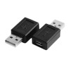 Αντάπτορας USB αρσενικός σε USB Micro θηλυκό μαύρο ΓΕΝΙΚΗΣ ΧΡΗΣΗΣ AUSB0001