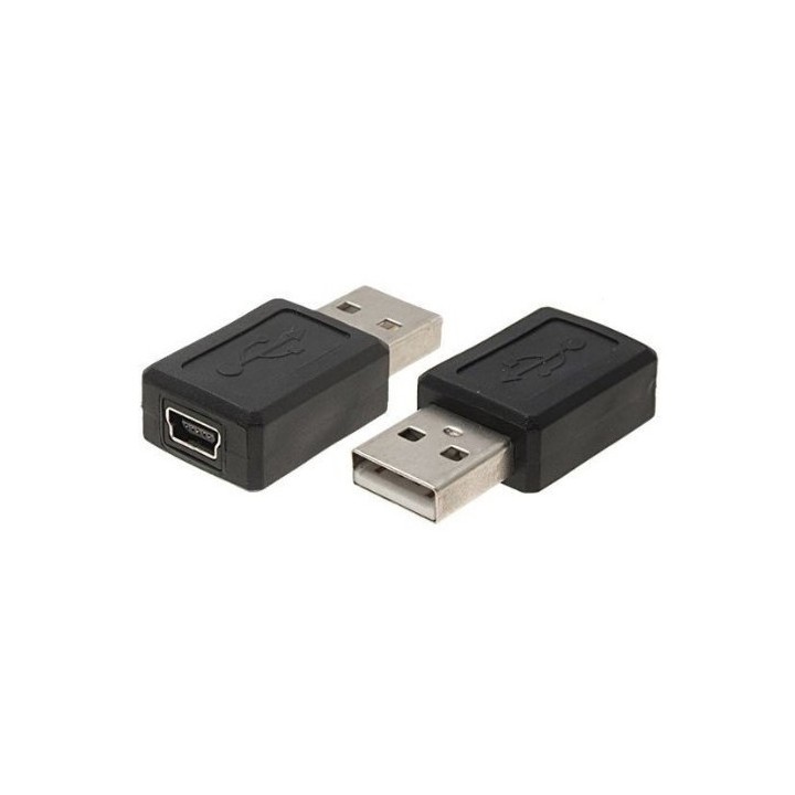 copy of Αντάπτορας USB 2.0A αρσενικός σε  Mini USB θηλυκό μαύρο