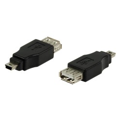 Αντάπτορας USB θηλυκός σε USB Mini αρσενικό ΓΕΝΙΚΗΣ ΧΡΗΣΗΣ AUSB0005