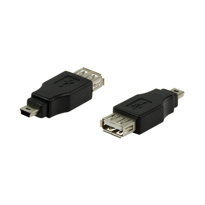 Αντάπτορας USB θηλυκός σε USB Mini αρσενικό ΓΕΝΙΚΗΣ ΧΡΗΣΗΣ AUSB0005