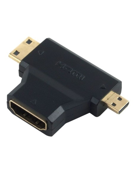 Αντάπτορας ταφ HDMI θηλυκό σε Mini HDMI & Micro HDMI αρσενικό ΓΕΝΙΚΗΣ ΧΡΗΣΗΣ THDMI0001