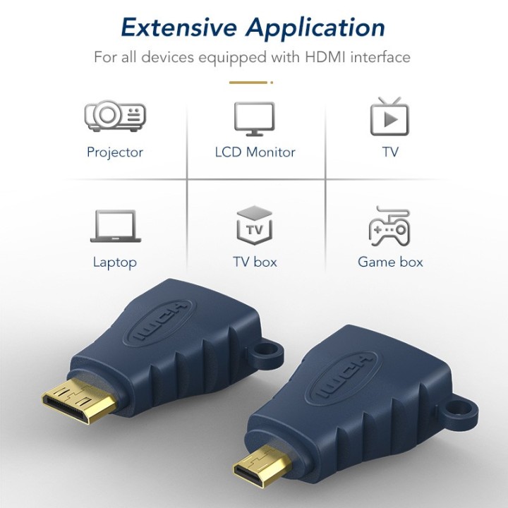 Αντάπτορας HDMI micro αρσενικό σε HDMI θηλυκό ΓΕΝΙΚΗΣ ΧΡΗΣΗΣ AHDMI0004