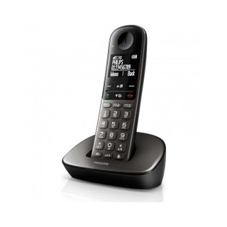 Ασύρματο τηλέφωνο PHILIPS XL4901DS GRS black με μεγάλα πλήκτρα