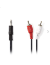 Καλώδιο ήχου jack 3,5mm αρσενικό stereo σε 2xRCA αρσενικά 3m ΓΕΝΙΚΗΣ ΧΡΗΣΗΣ JRCA3530-3