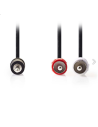 Καλώδιο ήχου jack 3,5mm αρσενικό stereo σε 2xRCA αρσενικά 3m ΓΕΝΙΚΗΣ ΧΡΗΣΗΣ JRCA3530-3