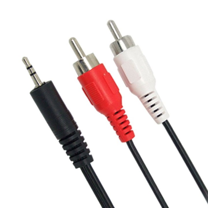 Καλώδιο ήχου jack 3,5mm αρσενικό stereo σε 2xRCA αρσενικά 3m ΓΕΝΙΚΗΣ ΧΡΗΣΗΣ JRCA3530-3