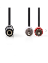 Καλώδιο ήχου jack 3,5mm θηλυκό stereo σε 2xRCA αρσενικά 3m ΓΕΝΙΚΗΣ ΧΡΗΣΗΣ JRCA3530MF