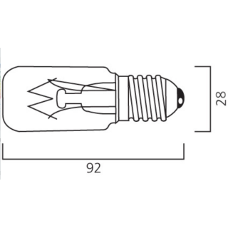 copy of Λαμπτήρας φωτισμού 40W E14 απορροφητήρα ΓΕΝΙΚΗΣ ΧΡΗΣΗΣ