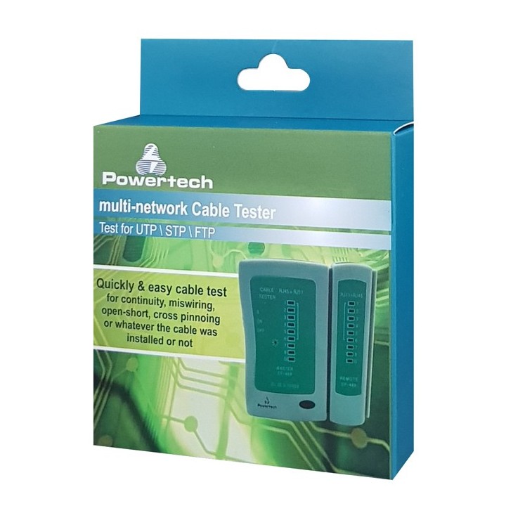 Tester καλωδίων δικτύου και τηλέφωνου ΓΕΝΙΚΗΣ ΧΡΗΣΗΣ